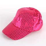 Purple Peaked Cap Sun Protection Sun Visor Mesh Sports Sequin Square Baseball Hat