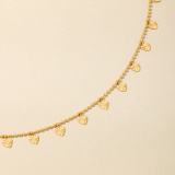 Glod Heart-shaped Waist Metal Chain Heart Pendant