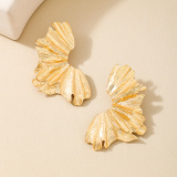 Glod Casual Bohemian Dangle Cute Metal Flower Earrings
