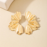 Glod Casual Bohemian Dangle Cute Metal Flower Earrings