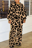 Green Graphics Print O Neck Long Sleeve Sweatshirt And Wide Leg Pants Casual Sportwear Plus Size Two Pieces Jogger Sets