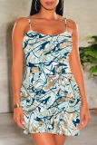 Off White Geometric Print Sleeveless U Neck Bodycon Mini Slip Dresses