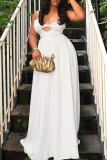 Black Sleeveless Backless Strapless Hollow Out Formal Evening Party Prom Pleated Tube Maxi Dresses
