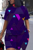 White Graphics Print Round Neck Short Sleeve T-shirt And Shorts Casual Two Pieces Matching Sets