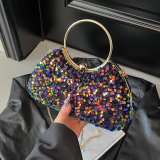 Red Sequins Party Chains Crossbody Bags