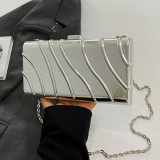 Glod Shiny Colored Shoulder Chain Bag