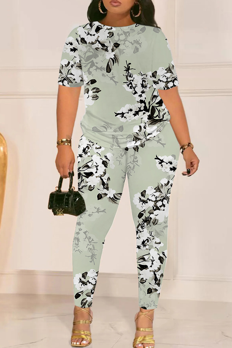 Printed Tee & Pants Set