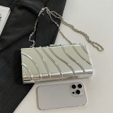 Glod Shiny Colored Shoulder Chain Bag