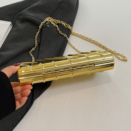 Glod Shiny Colored Shoulder Chain Bag