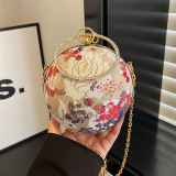 Red Single Shoulder Chain Crossbody Bags