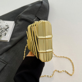 Glod Shiny Colored Shoulder Chain Bag