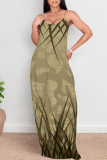 White Butterfly Floral Print Sleeveless O Neck Casual Vacation Baggy Loose Sundress Maxi Slip Dresses