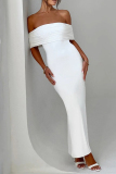 Black Backless Sleeveless Off Shoulder Formal Evening Party Prom Bodycon Maxi Dresses
