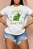 Purple Cartoon Print O Neck Short Sleeve Casual Outing Oversize T-Shirts