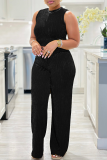 Green O Neck Sleeveless Crop Tops And Wide Leg Pants Formal Office Lady Casual Two Pieces Trouser Sets