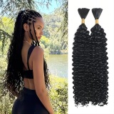 Black Casual Daily Use Party Club Solid Color Patchwork Deep Wave Bundles Wavy Hair Extensions Long Curly Wigs