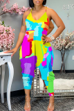 Lake Blue Sleeveless Backless Spaghetti Strap Casual Outings Harlan Cami Jumpsuit