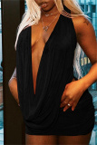 Purple Backles Sleevelesss See-Through Ruched Halter Tops And Mini Skirt Night Club Two Pieces Dress Sets