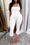 Black Casual Sleeveless Backless Halter Tops and Flared Capri Pants Bodycon Two Piece Trouser Sets