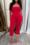 Black Casual Sleeveless Backless Halter Tops and Flared Capri Pants Bodycon Two Piece Trouser Sets