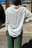 Casual Daily Print Buttons Turndown Collar Long Sleeve Two Pieces