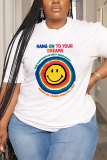 Casual Daily Print Basic O Neck T-Shirts