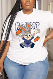 Casual Daily Print Basic O Neck T-Shirts