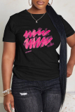 Casual Daily Print Basic O Neck T-Shirts