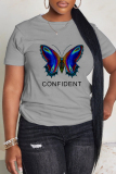 Casual Daily Print Basic O Neck T-Shirts