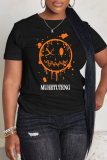 Casual Daily Print Basic O Neck T-Shirts