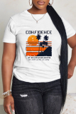 Casual Daily Print Basic O Neck T-Shirts