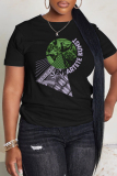 Casual Daily Print Basic O Neck T-Shirts
