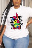 Casual Daily Print Basic O Neck T-Shirts