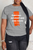 Casual Daily Print Basic O Neck T-Shirts