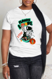 Casual Daily Print Basic O Neck T-Shirts