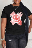 Casual Daily Print Basic O Neck T-Shirts
