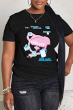 Casual Daily Print Basic O Neck T-Shirts