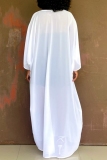 Casual Daily Print Basic V Neck Long Dresses