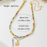 Casual Vacation Chains Beaded Necklaces