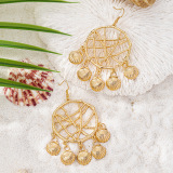 Casual Vacation Solid Color Hollow Out Earrings