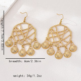 Casual Vacation Solid Color Hollow Out Earrings