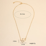 Casual Heart Shaped Chains Necklaces