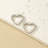 Daily Heart Shaped Hollow Out Earrings
