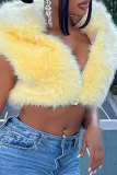 Sexy Solid Color Zipper Hooded Tops