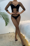 Sexy Solid Color Hollow Out Lingerie