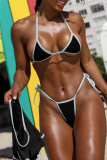 Sexy Solid Color Strap Design 3 Piece Sets