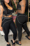 Sportswear Solid Color Patchwork