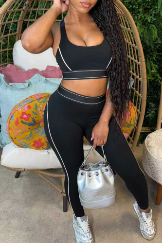Sportswear Solid Color Patchwork