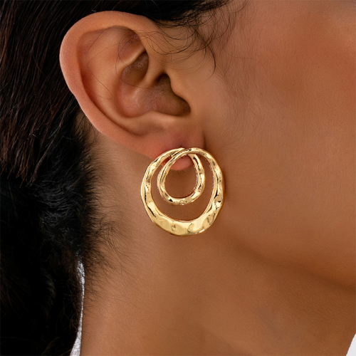Daily Solid Color Hollow Out Earrings