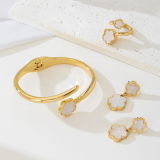 Five Leaf Clover Metal Jewelry Set Versatile